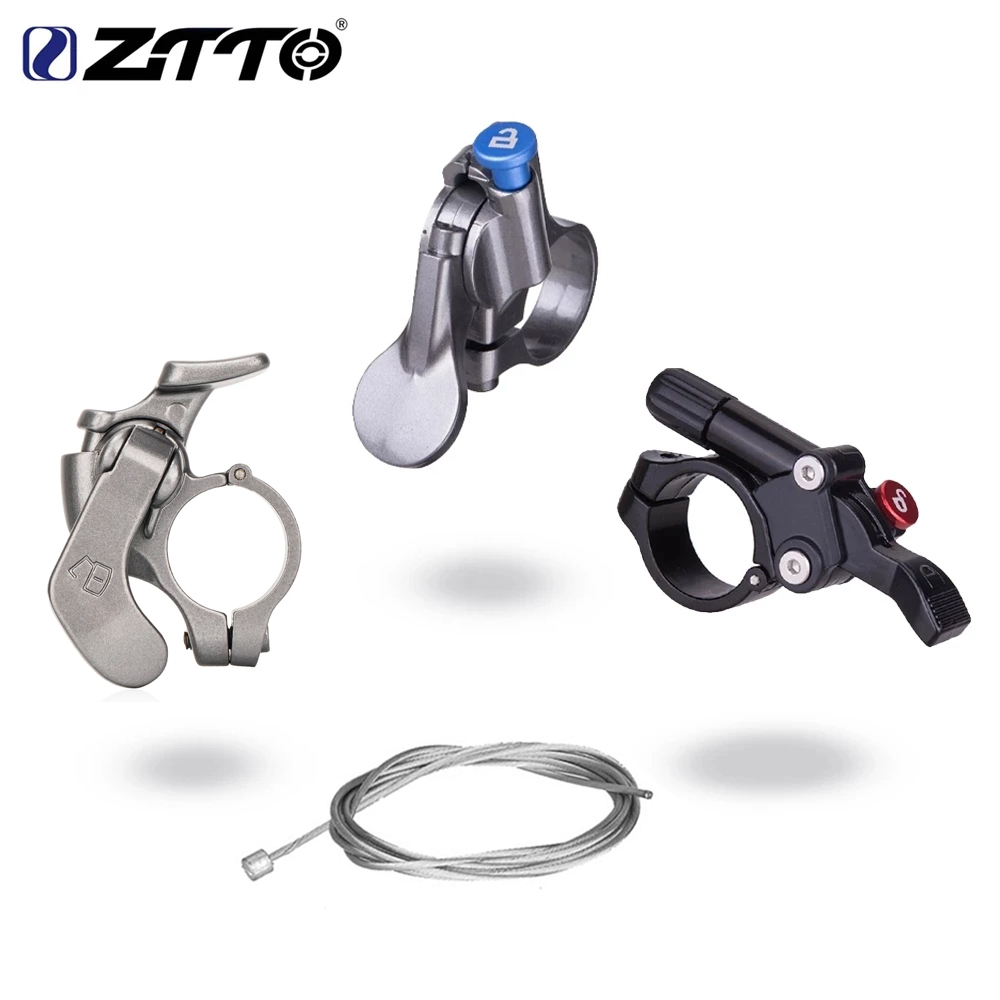 Mountain Biking Xc - ZTTO MTBマウンテンバイクフォーク リモートロックアウトレバー ワイヤーコントロール 自転車リアショック Judy