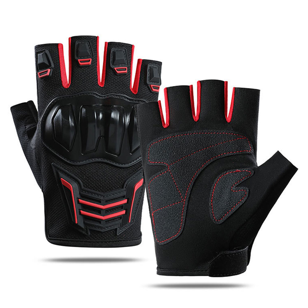 Mountain Biking Gloves - 通気性オートバイ手袋夏ハーフフィンガー Guantes モト男性バイク乗馬手袋保護具 ATV MTB サイクリング手袋