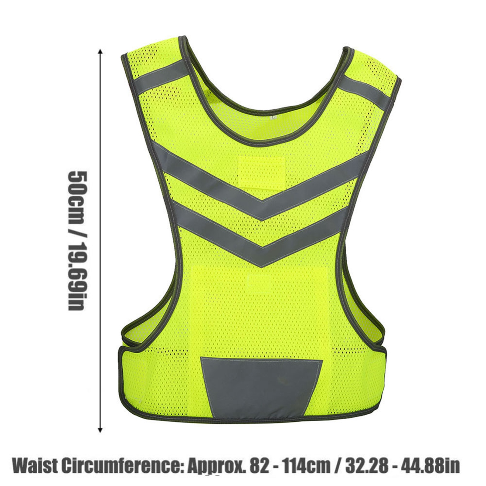 Mountain Biking Vest - 高視認性調整可能反射安全ベスト アウトドアスポーツ サイクリング ランニング ハイキング用 反射安全ベスト