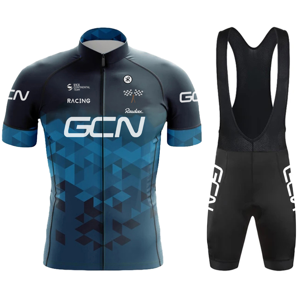 Mountain Biking Shorts - Rudaxgcn-男性用自転車セット、ロードサイクリング、半袖チームスーツ、mtbスウェットッキングセット、新しい、夏