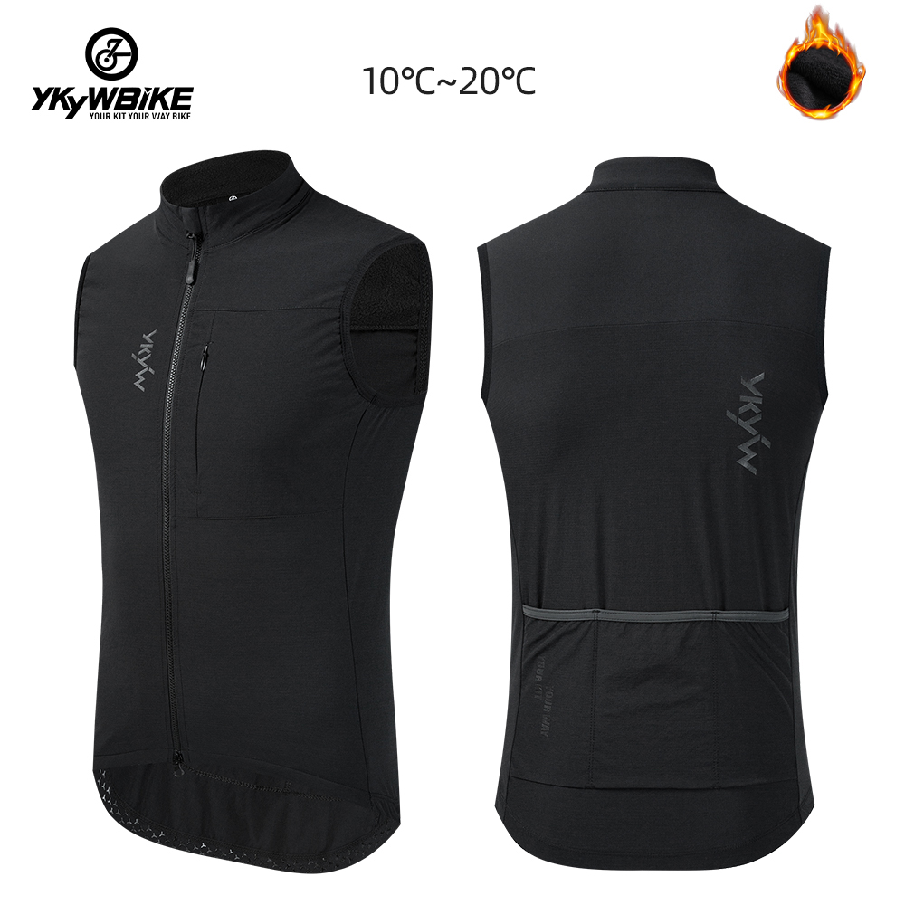 Mountain Biking Vest - Ykyw-男性と女性のための防水サーマルベスト,ノースリーブのウエストコート,黒,グレー,オリーブのサイクリングベスト,自転車服,自転車のコート