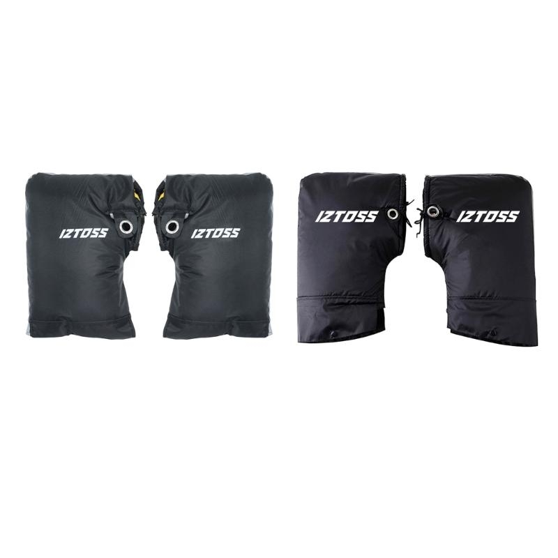 Mountain Biking Gloves - 保護オートバイ厚く暖かいハンドルバーマフグリップハンドルバー防雨手袋