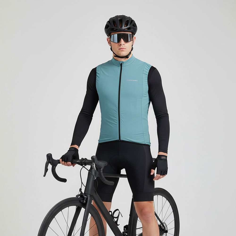 SANCUAX 夏サイクリングノースリーブジャージ防風ロード - Mountain Biking Vest のレビューと価格
