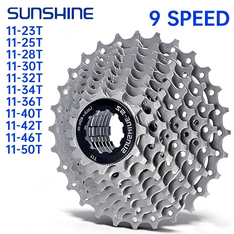 サンシャイン9速カセット 11 32 34 36 40 42 - Cassette 11 Speed のレビューと価格