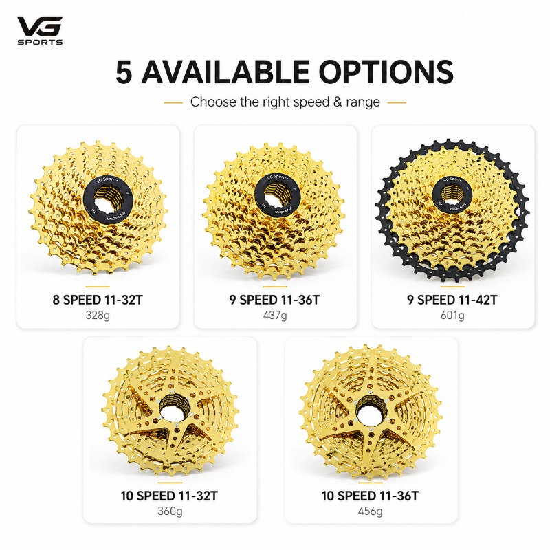 VG SPORTS 自転車カセット 8速 9速 10速 11 - Cassette 11 Speed のレビューと価格