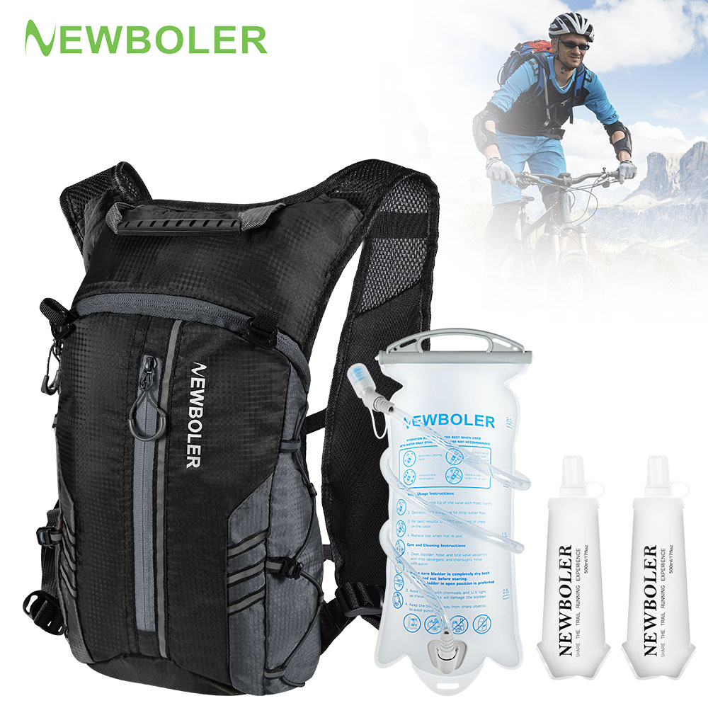 ウォーターボトル付きランニングバックパックベスト、軽量自転車 - Mountain Biking Vest のレビューと価格
