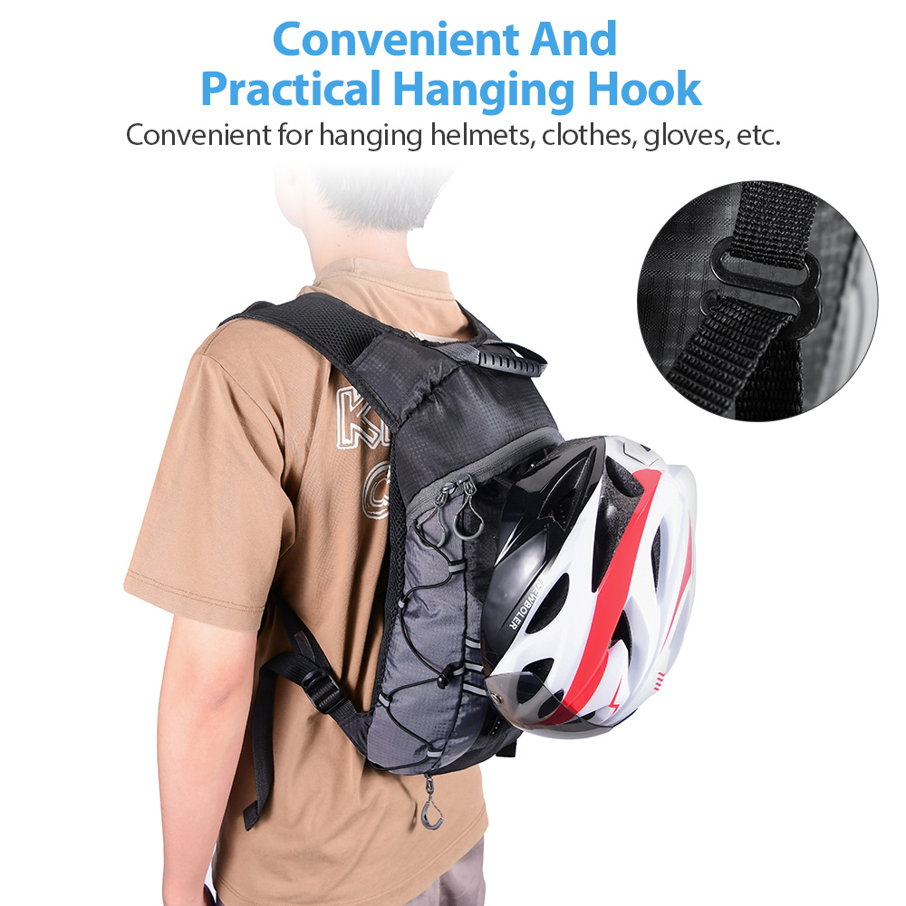 ウォーターボトル付きランニングバックパックベスト、軽量自転車 - Mountain Biking Vest のレビューと価格
