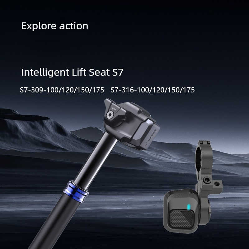 Seekrun S7 ドロッパーポスト ワイヤレス電子ドロッ - Mountain Biking Xc のレビューと価格