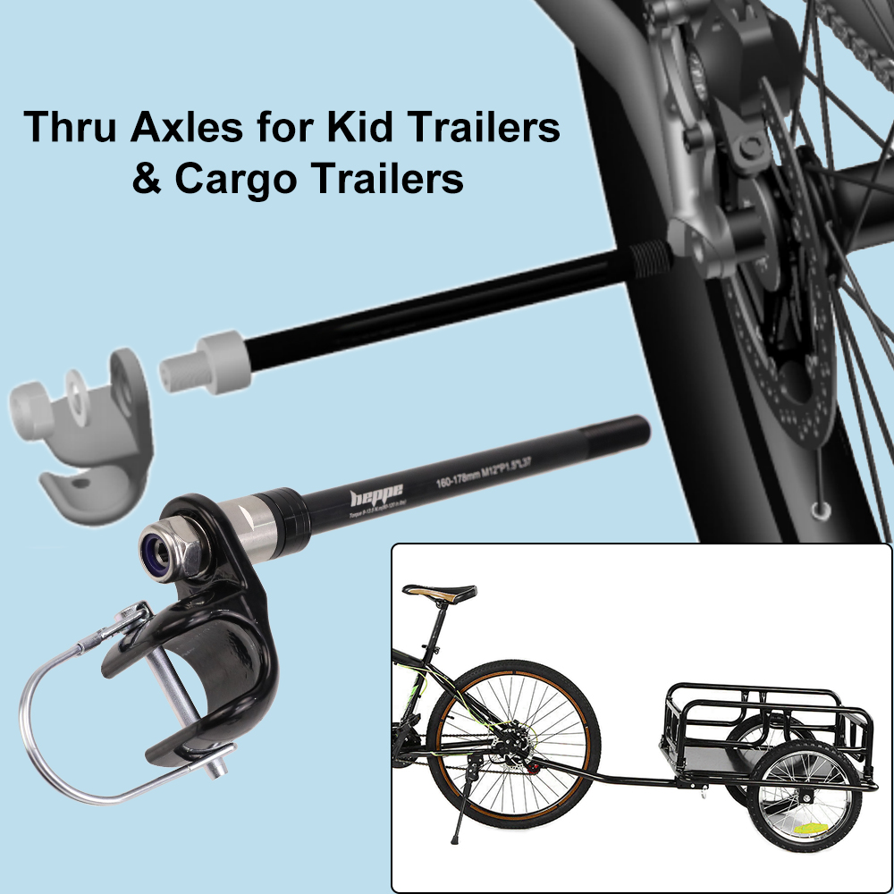 HEPPE 自転車トレーラースルーアクスルカーゴトレーラーキ - Mountain Biking Kids のレビューと価格
