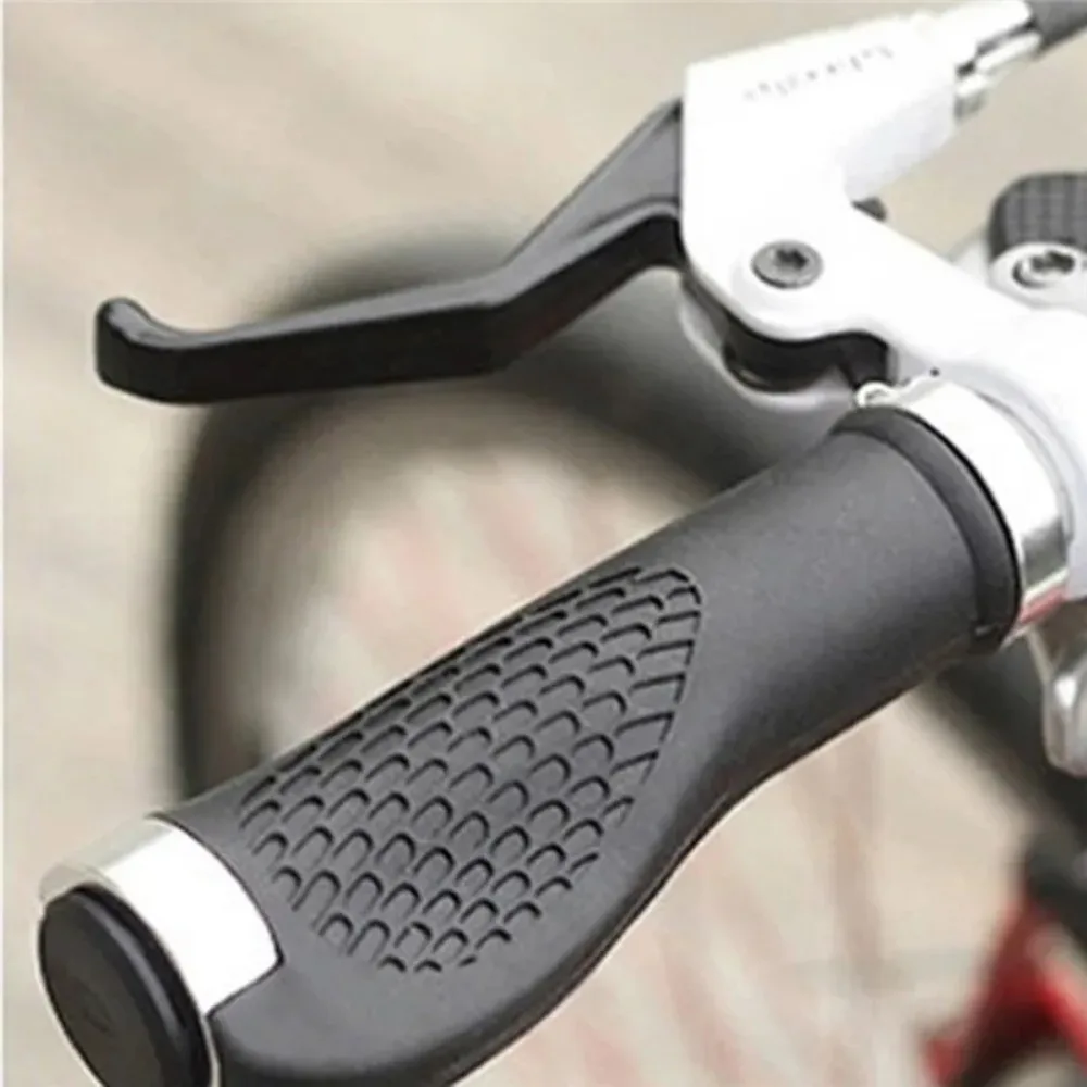 1 ペアゴムバイクハンドルバーグリップ滑り止め人間工学マウン - Mountain Biking Blue Mountains のレビューと価格