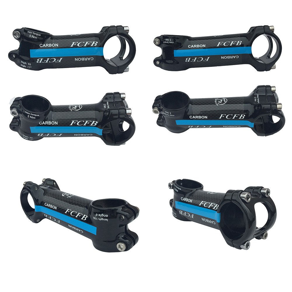 カーボンハンドルバーサイクリングブルーハンドルセットmtb自 - Mountain Biking Blue Mountains のレビューと価格