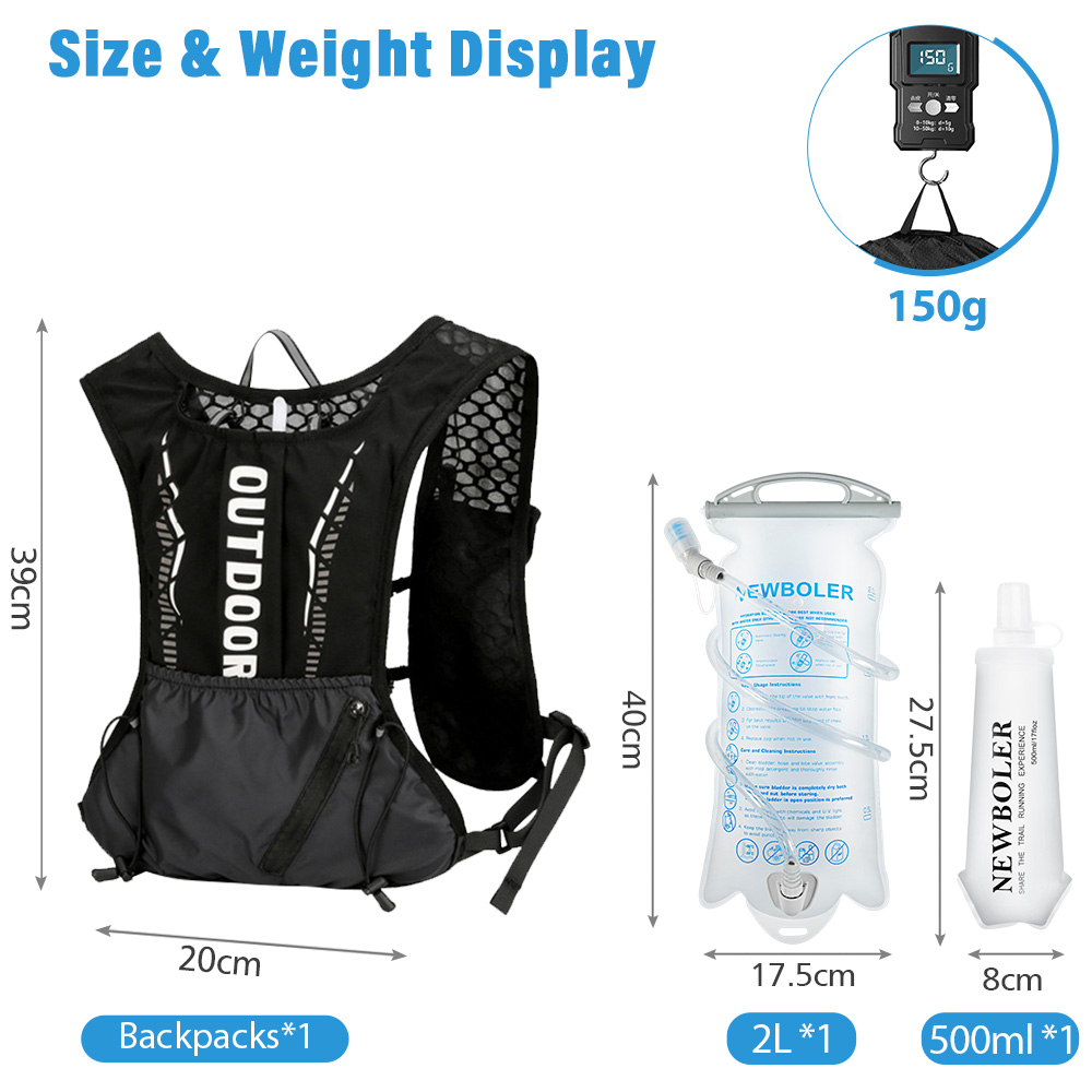 NEWBOLER アウトドアスポーツランニングバッグ 通気性 - Mountain Biking Vest のレビューと価格