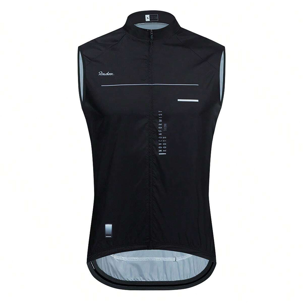 黒のノースリーブメッシュサイクリングジャージ、防風性と通気性 - Mountain Biking Vest のレビューと価格