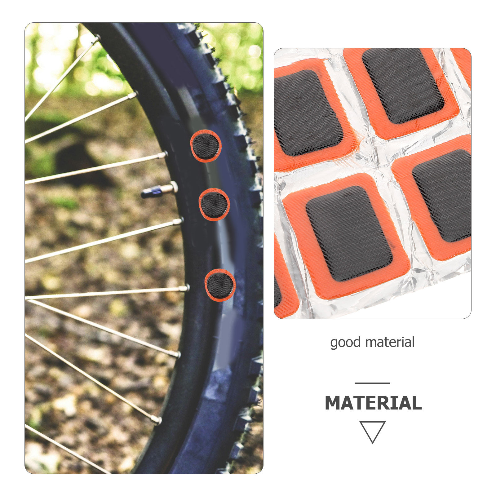 2枚入り自転車タイヤ修理パッチキット、接着剤不要、軽量で持ち - Mountain Biking Youtube のレビューと価格