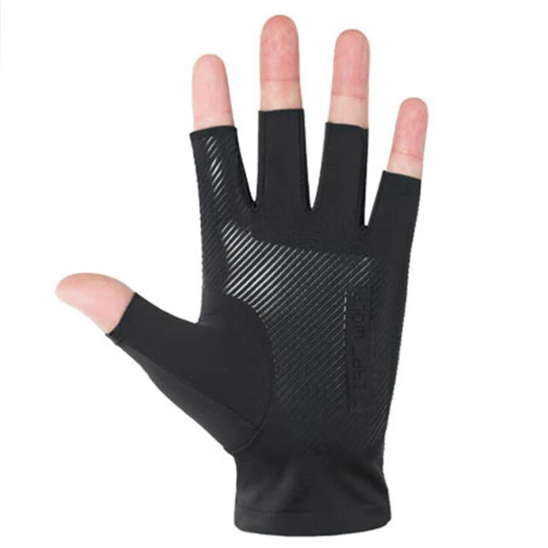 1ペアハーフフィンガーサイクリンググローブ抗スリップ抗汗ゲル - Mountain Biking Gloves のレビューと価格