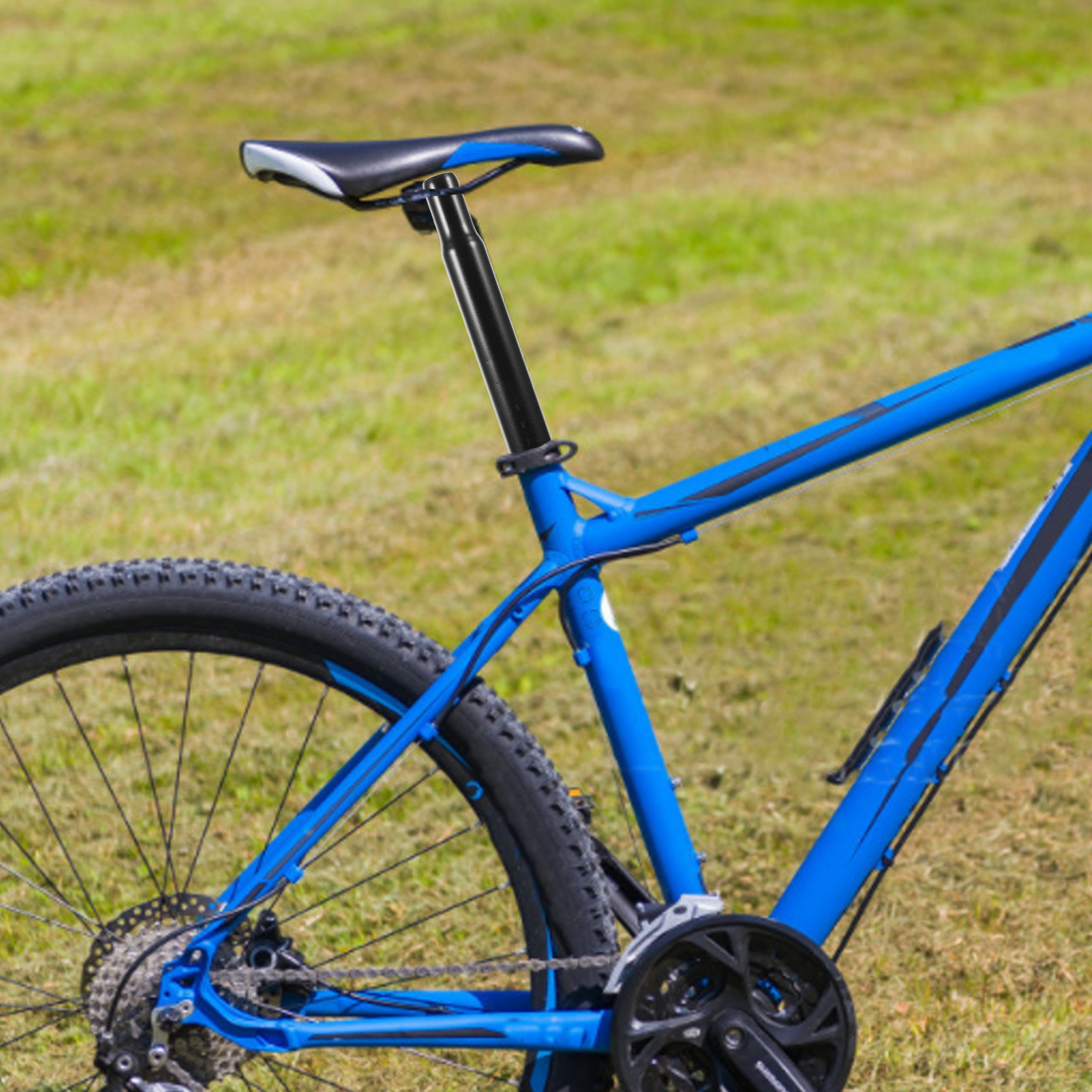 ハイカーボンスチール製調整可能な自転車シートポスト、マウンテ - Mountain Biking Track のレビューと価格