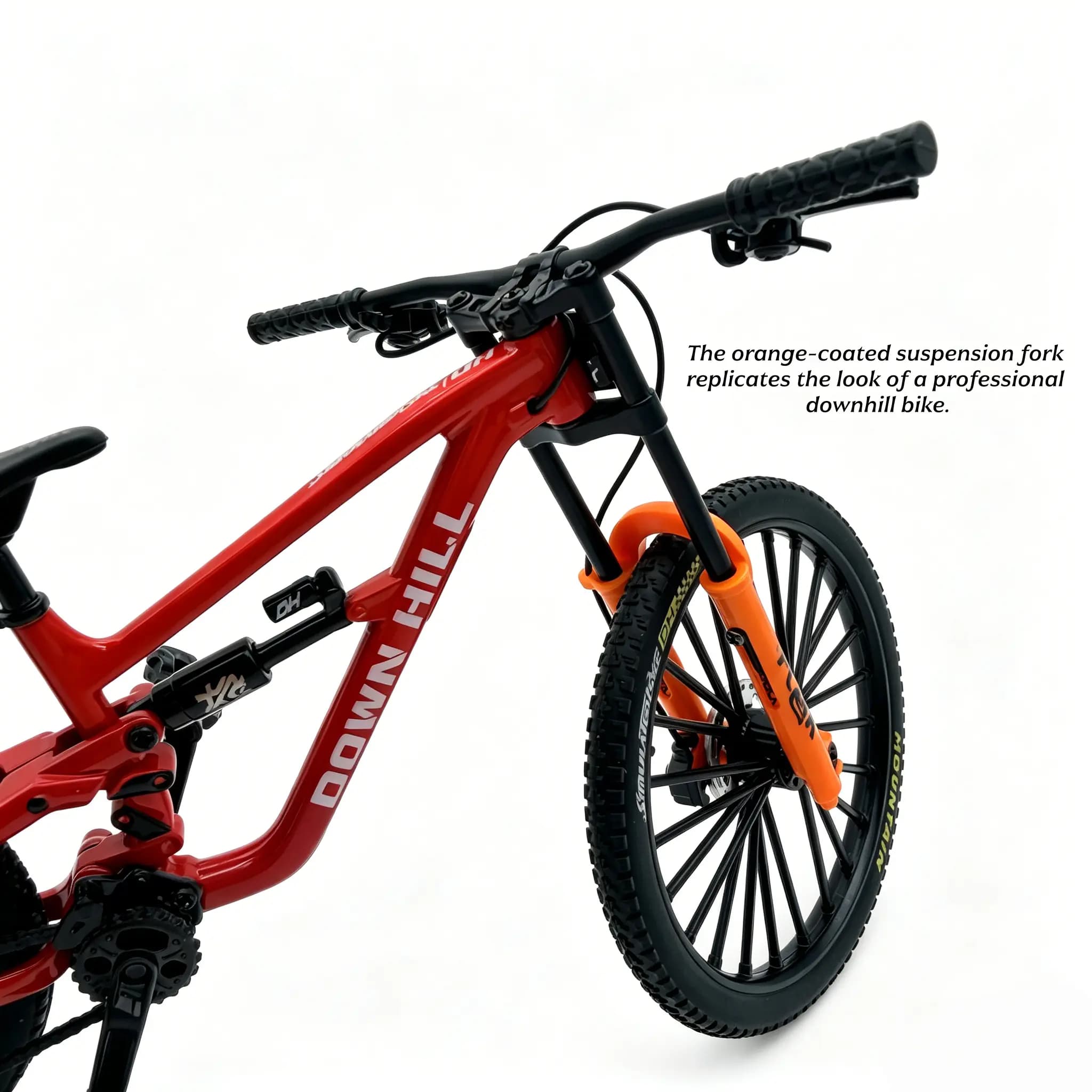 1:8スケール合金製ダウンヒルマウンテンバイクモデル、可動ホ - Mountain Biking Track のレビューと価格