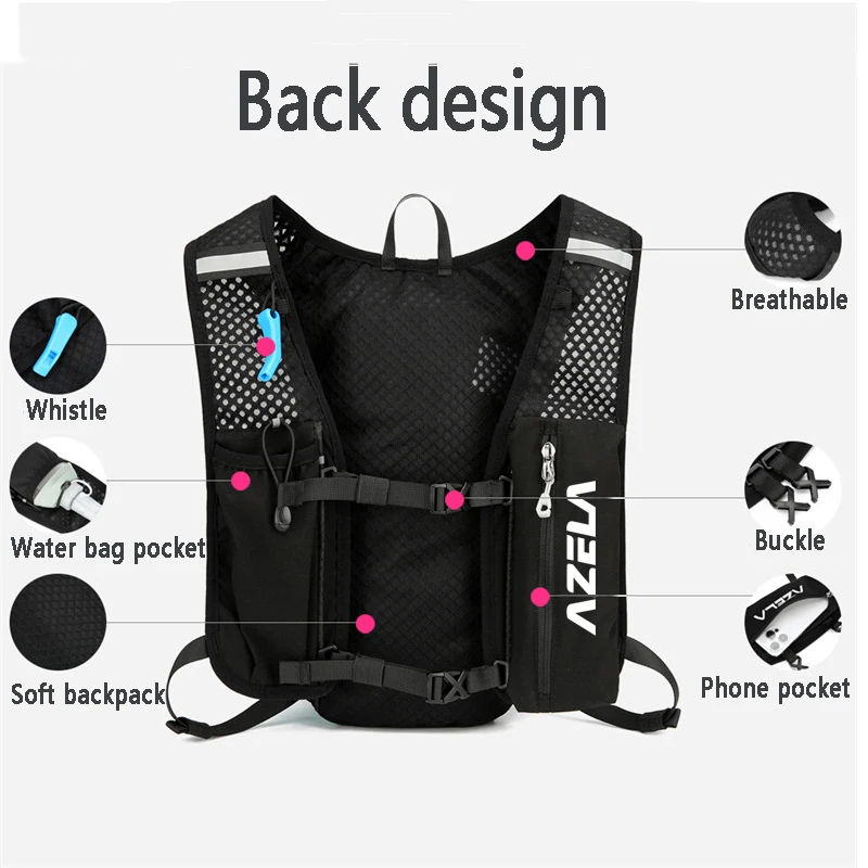 ランニング用ハイドレーションベストバックパック、軽量ジョギン - Mountain Biking Vest のレビューと価格